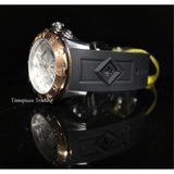 Invicta Men's 14081 Pro Diver Chronograph Silver Textured Dial Black Silicone...