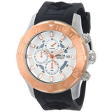Invicta Men's 14081 Pro Diver Chronograph Silver Textured Dial Black Silicone...