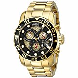 Invicta Men's 19837 Pro Diver Analog Display Swiss Quartz Gold Watch