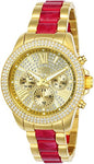Invicta Women's 24126 Angel Quartz Chronograph Gold Dial Watch