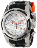 Invicta 14071 Mens Bolt Reserve Chronograph Silver Dial Black Polyurethane Watch