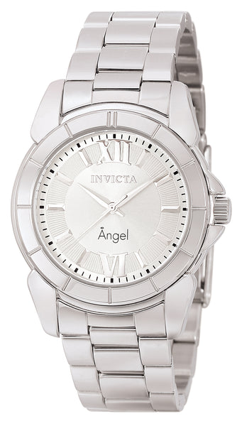 Invicta Women's 0457 Angel Quartz 3 Hand Silver Dial Watch