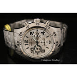 Invicta 1487 Men's Chronograph Analog Display Silver Dial Stainless-Steel Watch