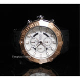 Invicta Men's 14081 Pro Diver Chronograph Silver Textured Dial Black Silicone...