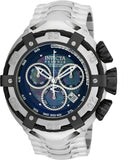 Invicta Men's Bolt Steel Bracelet & Case Swiss Quartz Blue Dial Watch 21344