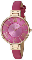 SO&CO New York Women's 5091.5 SoHo Gold-Tone Case Watch with Slim Pink Leather Band