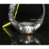 Invicta Men's 14081 Pro Diver Chronograph Silver Textured Dial Black Silicone...