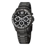SO&CO New York Men's 5001.3 Monticello Quartz Day and Date Black Stainless Steel Link Bracelet Watch