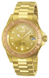 Invicta Men's 13930 Pro Diver Automatic 3 Hand Gold Dial Watch