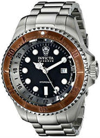 Invicta Men's 16972 Reserve Quartz 3 Hand Black Dial Watch