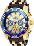 Invicta 22343 Men's Pro Diver Gold-Tone Polyurethane Band Swiss Quartz Watch