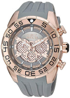 Invicta Men's 26306 Speedway Quartz Multifunction Rose Gold, Grey Dial Watch