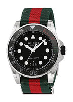 Gucci Swiss Quartz Stainless Steel and Nylon Dress Multi-Color Men's Watch(Model: YA136209)
