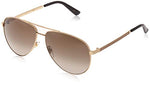 Gucci GG0137S Gold/Brown Gradient One Size