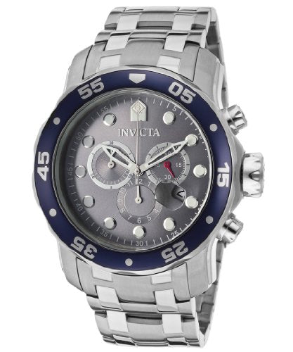 Invicta Men's 80059 Pro Diver Quartz 3 Hand Grey Dial Watch