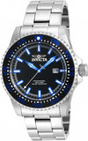 Invicta Men's 90190 Pro Diver Quartz 3 Hand Black Dial Watch
