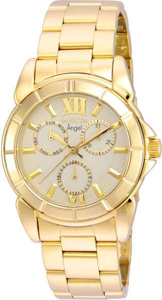 Invicta Women's 21700 Angel Quartz Chronograph Gold Dial Watch