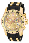 Invicta Men's 17884 Pro Diver Quartz Multifunction Gold Dial Watch