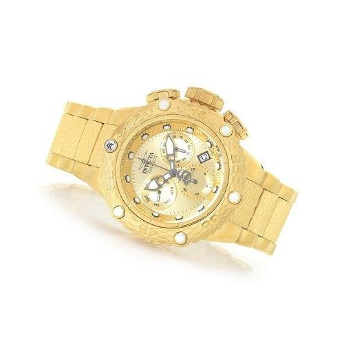 Invicta Men's 26648 Subaqua Quartz Chronograph Gold Dial Watch