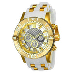 Invicta Men's 24168 Jason Taylor Quartz Chronograph Silver Dial Watch