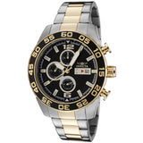 Invicta Men's 1015 II Chronograph 18k Gold-Plated and Silver-Tone Stainless S...