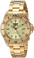 Invicta Men's 24762 Pro Diver Automatic 3 Hand Champagne Dial Watch