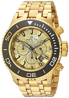 Invicta Men's 23937 Subaqua Quartz Chronograph Gold Dial Watch