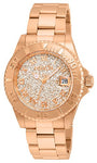 Invicta Women's 22708 Angel Quartz 3 Hand Rose Gold Dial Watch