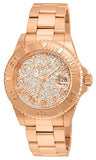 Invicta Women's 22708 Angel Quartz 3 Hand Rose Gold Dial Watch