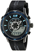 SO&CO New York Men's 5035.3 Monticello Analog-Digital Display Black  Rubber Strap Watch
