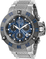 Invicta Men's 26133 Subaqua Quartz Chronograph Gunmetal, Blue Dial Watch