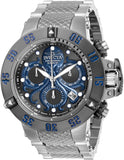 Invicta Men's 26133 Subaqua Quartz Chronograph Gunmetal, Blue Dial Watch