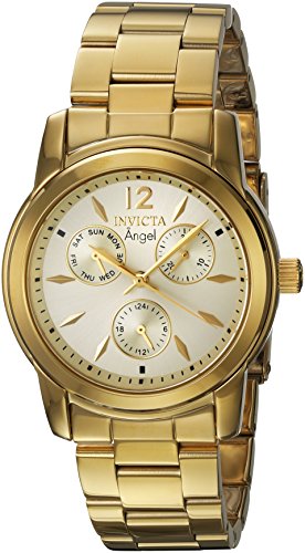 Invicta Women's 21691 Angel Quartz Chronograph Gold Dial Watch