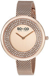 SO&CO New York Women's 'SoHo' Quartz Metal and Stainless Steel Casual Watch, Color:Rose Gold-Toned (Model: 5259.3)