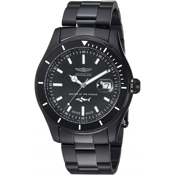 Invicta Men's 25818 Pro Diver Quartz 3 Hand Black Dial Watch