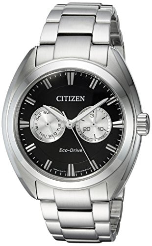 Citizen Men's Dress Stainless Steel Japanese-Quartz Watch with Stainless-Steel Strap, Silver, 22 (Model: BU4010-56E)