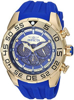 Invicta Men's 26302 Speedway Quartz Multifunction Dark Blue, Gold Dial Watch