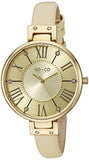 SO&CO New York Women's 5091.1 SoHo Champagne Leather Strap Watch
