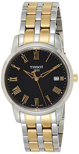 Tissot Men's T0334102205301 Classic Dream Analog Display Swiss Quartz Two Tone Watch
