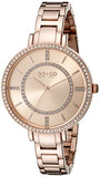 SO&CO New York Women's 5066.4 SoHo Quartz Crystal Accent 16K Rose Tone Link Bracelet Watch