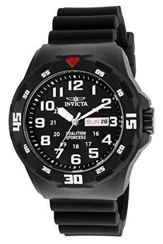 Invicta Men's 25323 Coalition Forces Quartz 3 Hand Black Dial Watch