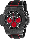 Invicta Men's 23107 Akula Quartz Chronograph Black, Red Dial Watch