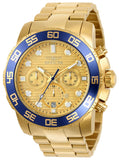 Invicta 22227 Men's Pro Diver Chronograph Yellow Gold Steel Bracelet Watch