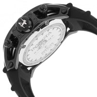 Invicta Men's 'Reserve' Swiss Quartz Stainless Steel and Silicone Casual Watch, Color:Black (Model: 22138)