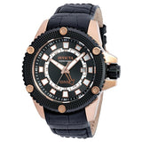 Invicta Men's 'Speedway' Swiss Quartz Stainless Steel and Leather Casual Watch, Color:Black (Model: 19305)