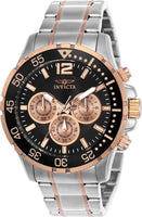 Invicta Men's 23667 Specialty Quartz Chronograph Black, Rose Dial Watch