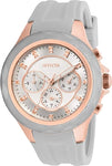 Invicta Women's 22676 Angel Quartz Chronograph Grey, Rose Gold, Silver Dial Watch