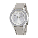 Movado Bold Silver Dial Grey Silicone Ladies Watch 3600412