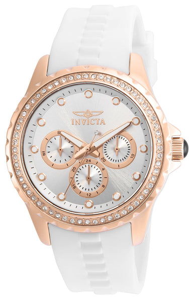 Invicta Women's 21901 Angel Quartz Chronograph Silver Dial Watch