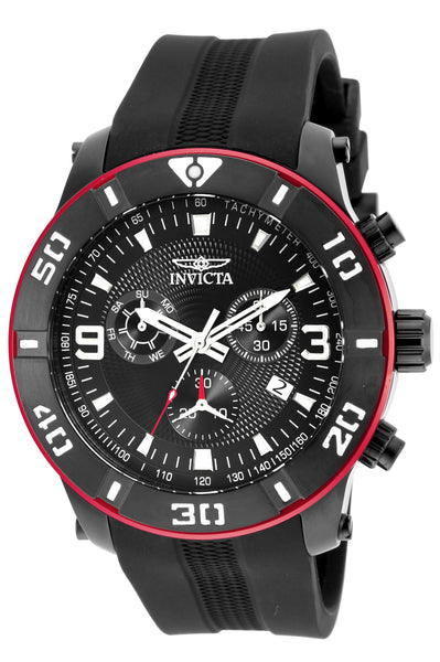 Invicta Men's 19825 Pro Diver Quartz Chronograph Black Dial Watch